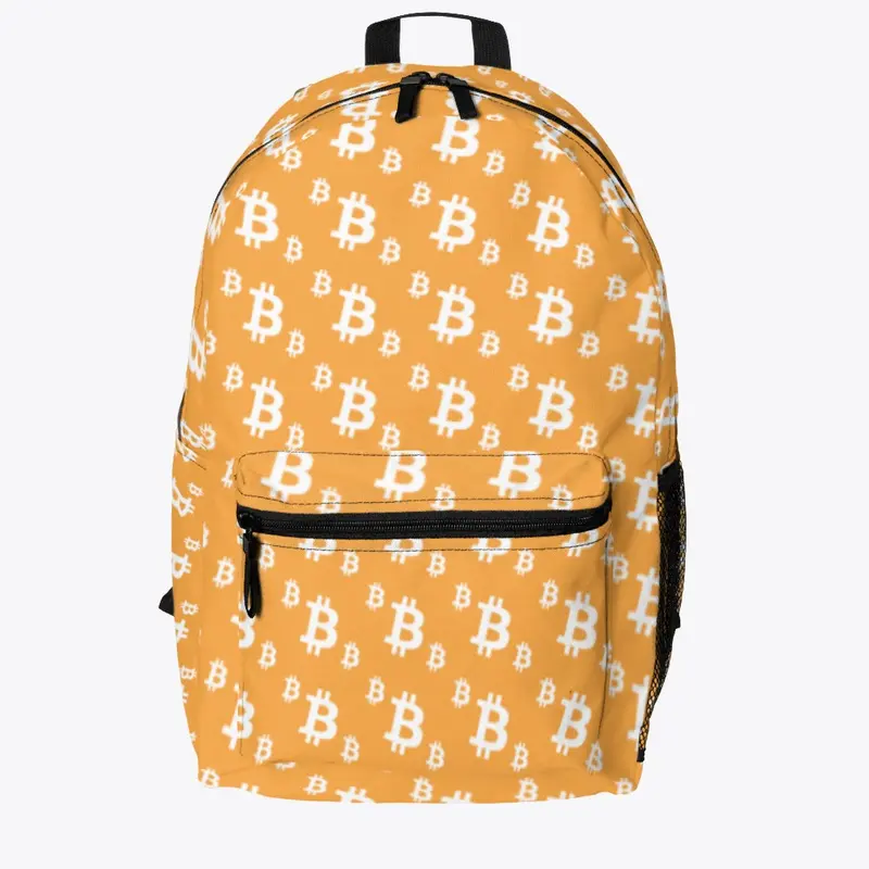 Bitcoin Pattern Backpack