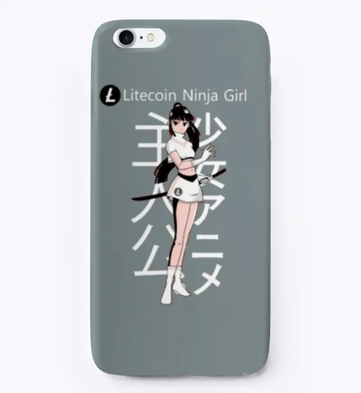 Litecoin Ninja Girl iPhone Case