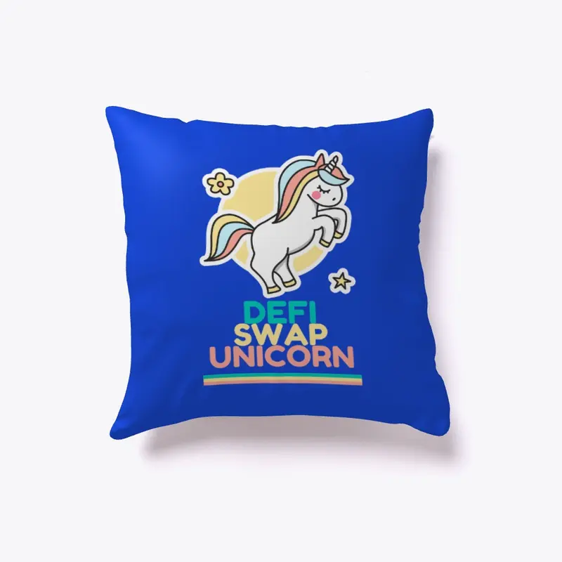 Defi Swap Unicorn Pillow