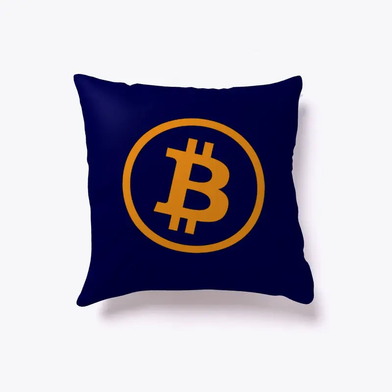 Bitcoin Logo Pillow