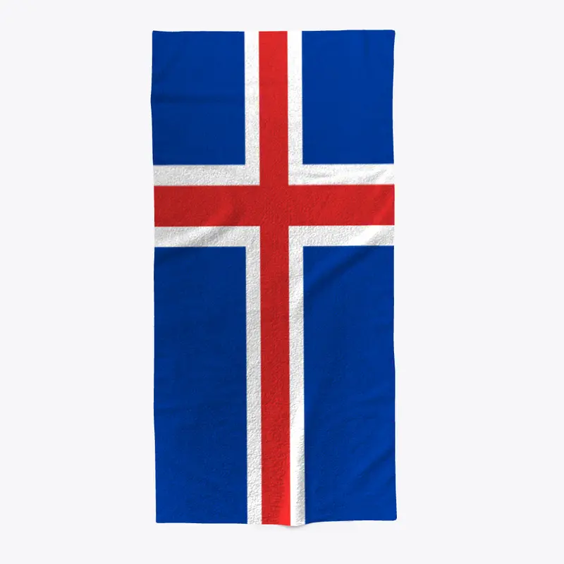 Iceland Flag Towel